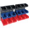 Storage Bin Rack/Storage Bins, Grey/Blue/Black/Red, 385x160x345mm, 20 Pack thumbnail-0