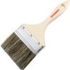 4in., Flat, Natural Bristle, Angle Brush, Handle Wood thumbnail-0