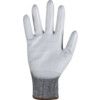 Cut Resistant Gloves, 18 Gauge Cut D, Size 8, Grey, Polyurethane Palm, EN388: 2016 thumbnail-2