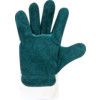 Rigger Gloves, Green, Leather Coating, Fleece Liner, Size 10 thumbnail-2