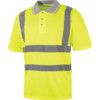 Hi-Vis Polo Shirt, Yellow, Large, Short Sleeve, EN20471 thumbnail-0