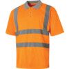 Hi-Vis Polo Shirt, Orange, Large, Short Sleeve, EN20471 thumbnail-0