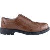 Brogue Safety Shoes, Brown, Size 13, Composite Toe Cap, S3 SRC thumbnail-1