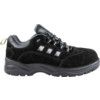 Safety Trainers, Black, Leather Upper, Composite Toe Cap, S1P, Size 4 thumbnail-1
