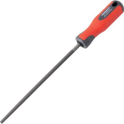 250mm (10") Round Smooth Engineers File With Handle