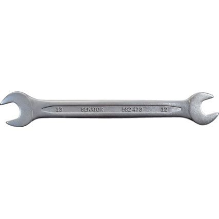 Single End, Open Ended Spanner, 6 x 7mm, Metric