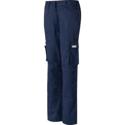 Womens Cargo Trousers, Navy Blue, Size 8, Regular Fit, 31" Leg