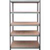 Standard Duty Shelving, 5 Shelves, 175kg Shelf Capacity, 1800mm x 1000mm x 400mm, Grey thumbnail-2