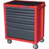 Roller Cabinet, Classic Range, Red;Grey, Steel, 7-Drawers, 850 x 690 x 460mm, 56kg Capacity thumbnail-0