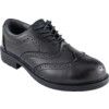 Safety Shoes, Unisex, Black, Leather Upper, Composite Toe Cap, S3, SRC, Size 7 thumbnail-0