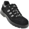 Safety Trainers, Unisex, Black, Leather Upper, Steel Toe Cap, S1P, Size 3 thumbnail-0