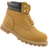 Unisex Safety Boots Size 10, Tan, Leather, Steel Toe Cap thumbnail-3