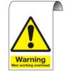 Men Working Overhead Aluminium Warning Sign - 300 x 500mm thumbnail-0