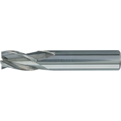 Series 48, Short Slot Drill, 2.5mm, 3fl, Plain Round Shank, Carbide, Uncoated