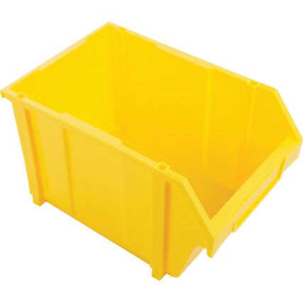 Storage Bins, Plastic, Yellow, 280x425x260mm