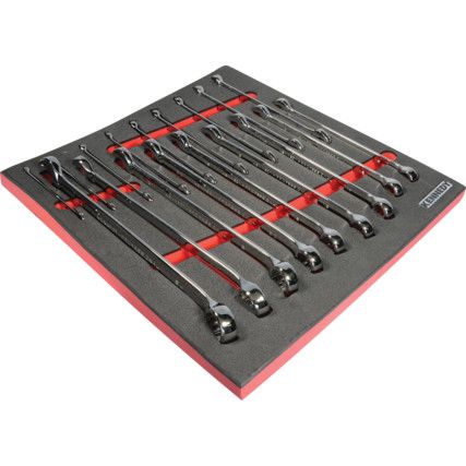 18 Piece Combination Spanner Set in 2/3 Foam Inlay Tool Chests