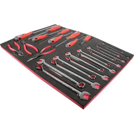 25 Piece Tool Kit in Foam Inlay for Tool Cabinets