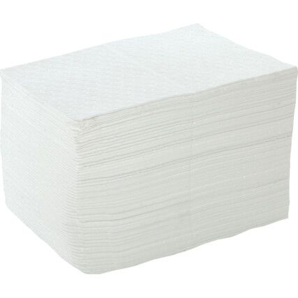 Oil Absorbent Pads, 120L Per Pack Absorbent Capacity, 50 x 40cm, Pack of 100
