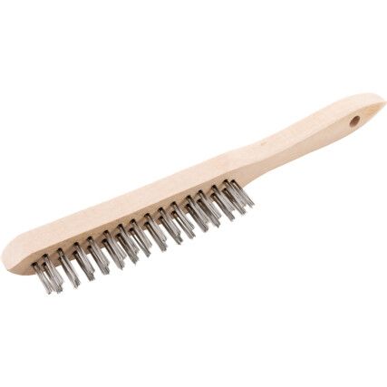 2-ROW STAINLESS STEEL WIRE SCRATCH BRUSH