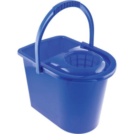 15ltr Plastic Mop Bucket Blue