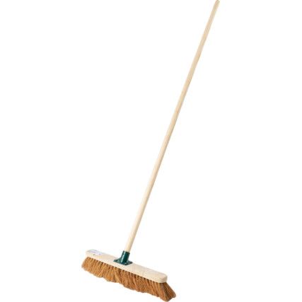 18" Soft Coco Broom with 60" Wooden Handle