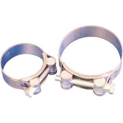 BOLT CLAMP / GBS CLAMP 140mm - 150mm  HEAVY DUTY W2 STAINLESS STEEL