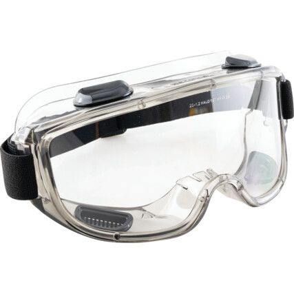 Vented Safety Goggles With Clear Lens, Scratch-Resistant and Anti-Fog