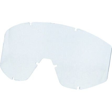 Goggle Lens, Polycarbonate, Clear Lens, Anti-Fog